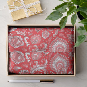 Indian style paisley floral seamless pattern tissue paper