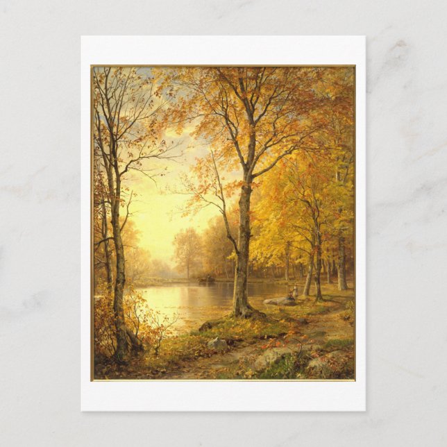 Indian Summer Autumn Painting Postcard (Front)