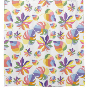 Indian Summer Autumn With Colourful Leaves Shower Curtain