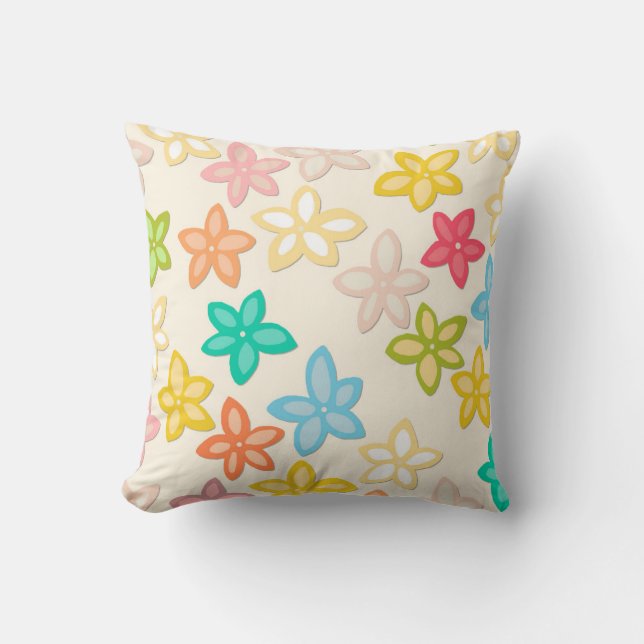 Indian Summer flowers Cushion (Front)