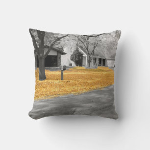 Indian Summer Golden Leaves Cushion