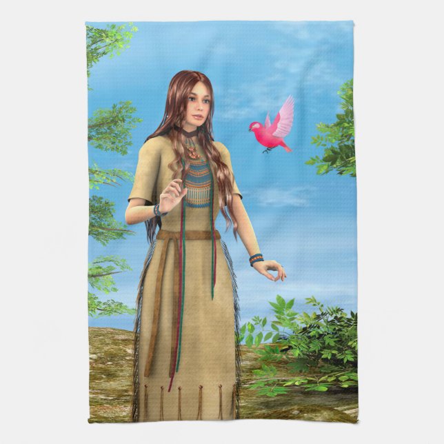 Indian Summer Tea Towel (Vertical)