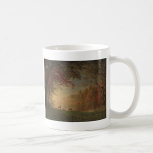 Indian Sunset Deer by a Lake Coffee Mug