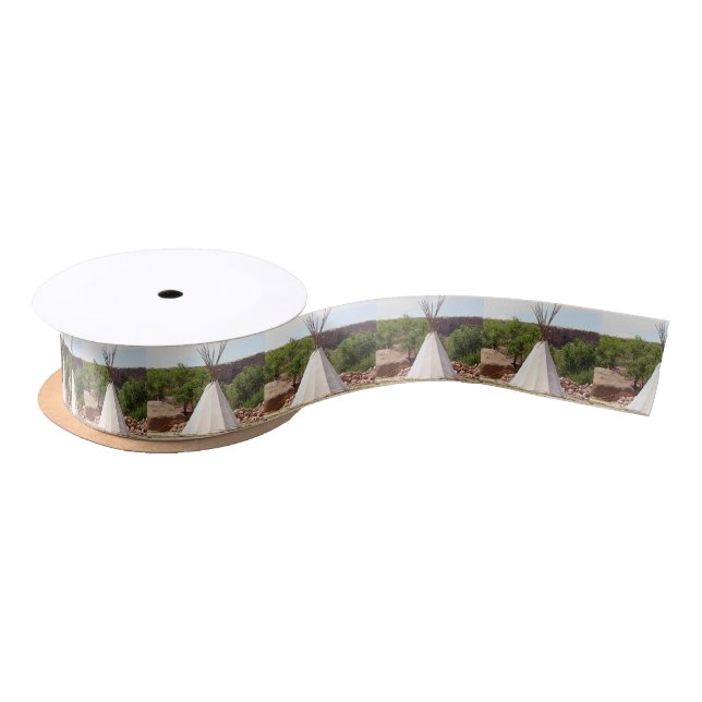 Indian teepee, pioneer village, Utah Satin Ribbon (Spool)