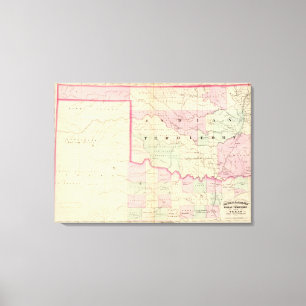 Indian Terr, Texas NW portion Canvas Print