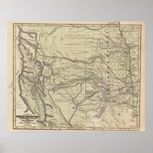 Indian Territory, North Texas, New Mexico Poster