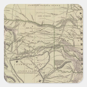 Indian Territory, North Texas, New Mexico Square Sticker