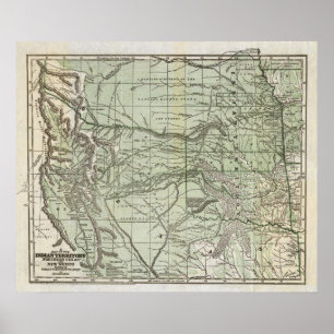 Indian Territory, Northern Texas and New Mexico Poster