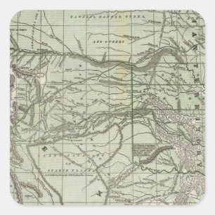 Indian Territory, Northern Texas and New Mexico Square Sticker
