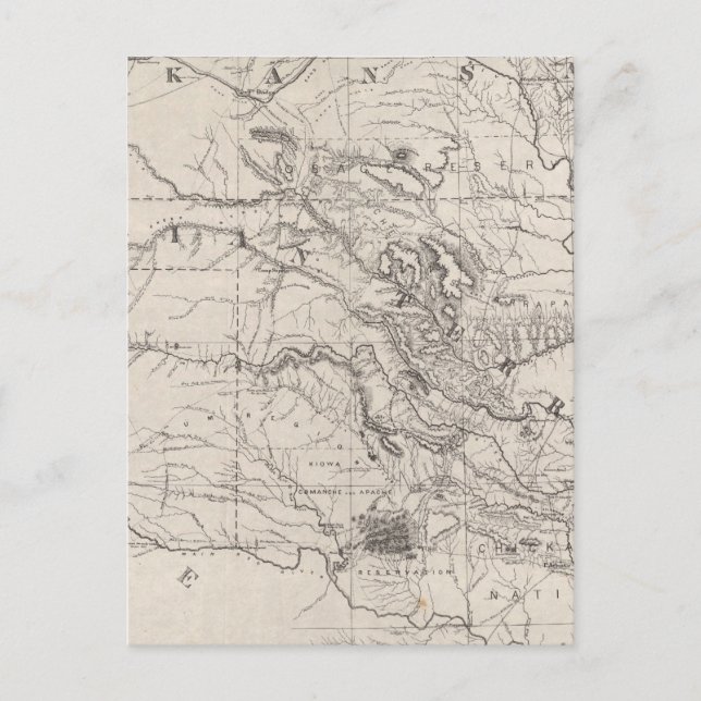 Indian Territory Postcard (Front)