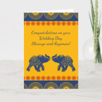 Indian Themed Elephants Personalised Wedding