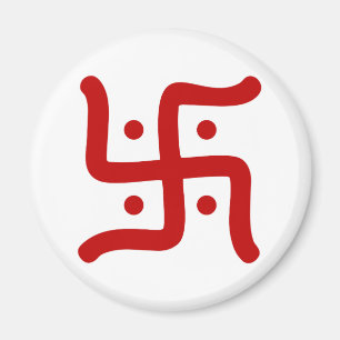 indian traditional hindu swastika symbol religion magnet