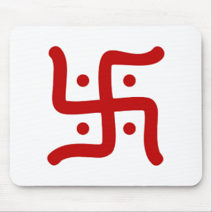indian traditional hindu swastika symbol religion mouse mat