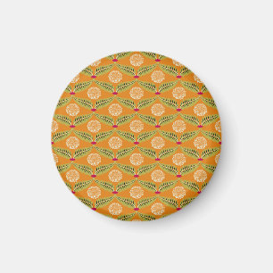 Indian Traditional Illustration Pattern. Magnet
