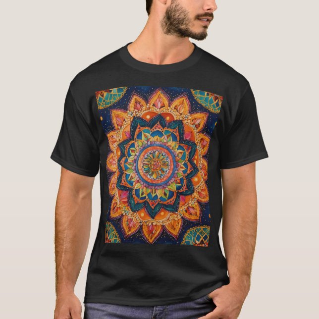 Indian traditional rangoli T-Shirt (Front)