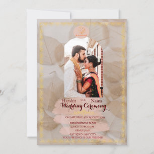 Indian traditional Wedding invitation