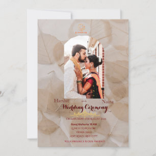 Indian traditional Wedding invitation