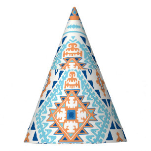 Indian Tribal Rug Ornament Pattern Party Hat