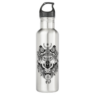 Indian Tribal Wolf 710 Ml Water Bottle