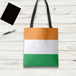 Indian Tricolour Flag Tote Bag