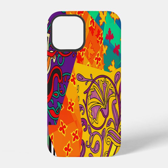 Indian Turkish Festive Patchwork Mandala iPhone Case (Back)