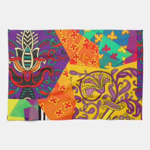 Indian Turkish Festive Patchwork Mandala Tea Towel