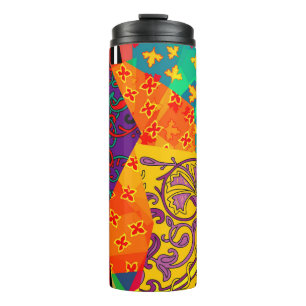 Indian Turkish Festive Patchwork Mandala Thermal Tumbler