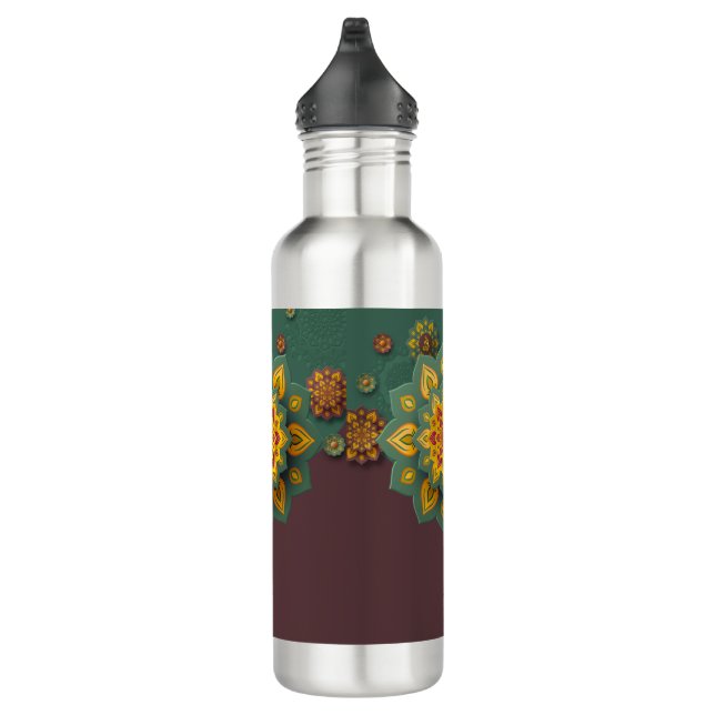 INDIAN TURKISH PERSIAN INSPIRED MANDALA 710 ML WATER BOTTLE (Right)