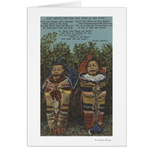 Indian Twins in Papooses & "Just Crying�"