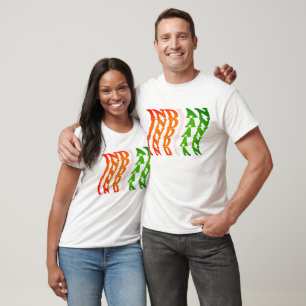 Indian Typography Art Proud Indian T-Shirt