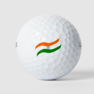 Indian undulating flag golf balls