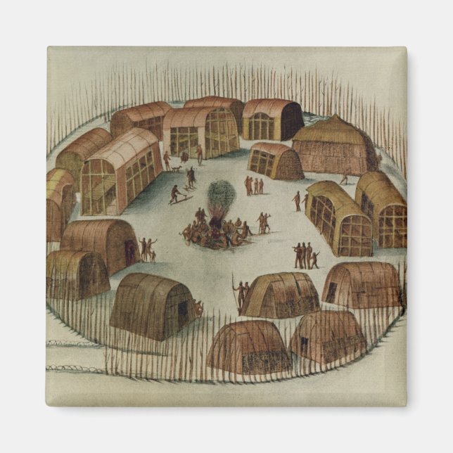 Indian Village of Pomeiooc Magnet (Front)