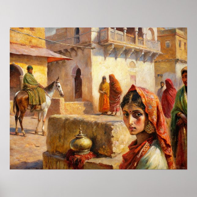Indian Village: Vintage Art Poster (Front)
