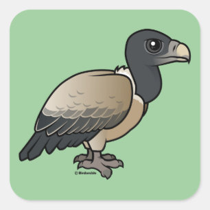 Indian Vulture Square Sticker