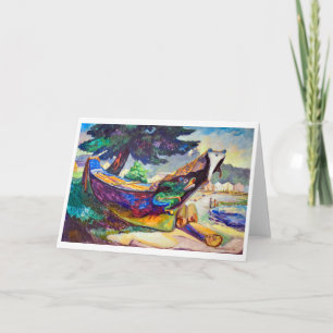 Indian War Canoe Emily Carr Card