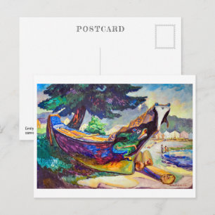 Indian War Canoe Emily Carr Postcard