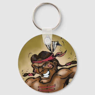Indian Warrior Key Ring