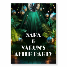 Indian Wedding After Party signs Cocktail Welcome