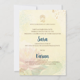 Indian wedding card Digital Hindu Wedding card
