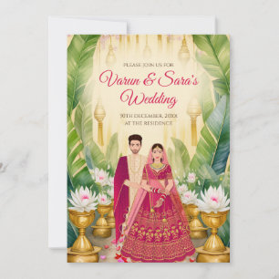 Indian wedding card Digital Hindu Wedding invite