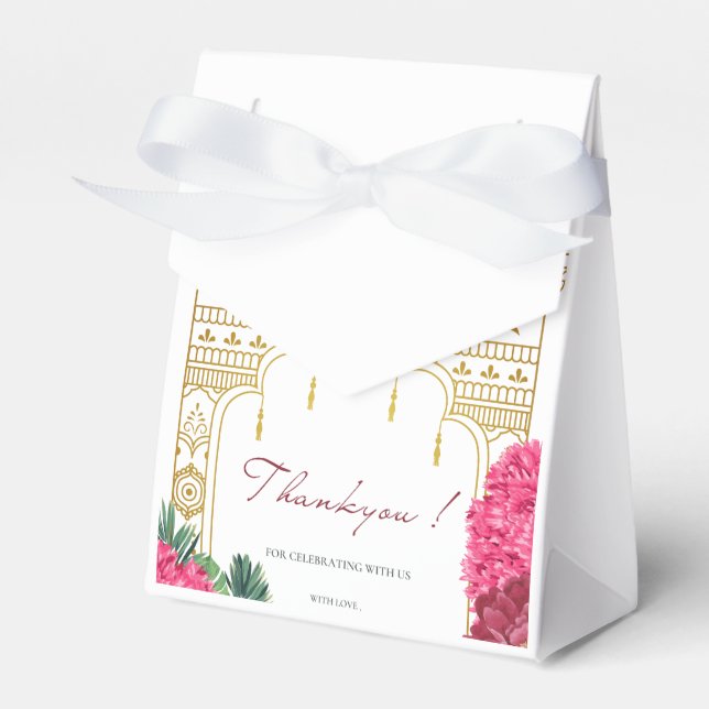 Indian wedding favour boxes  (Front Side)