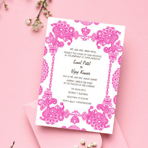 Indian Wedding Intricate Design Invitation