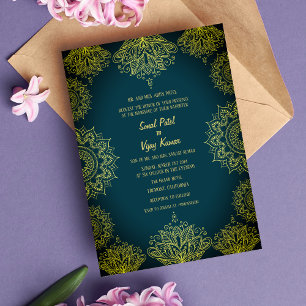 Indian Wedding Intricate Design Invitation