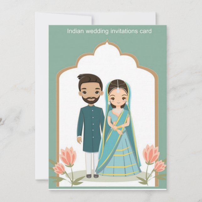 indian wedding invitation (Front)