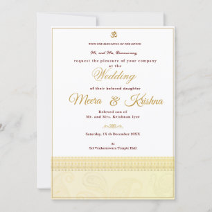 Indian Wedding Invitation