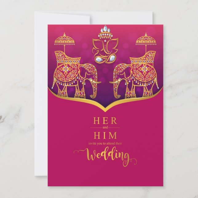 indian wedding invitation (Front)