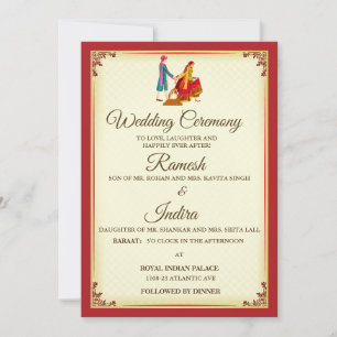 Indian Wedding Invitation Card