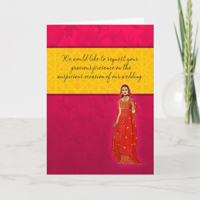 Indian Wedding Invitation Card (Front)