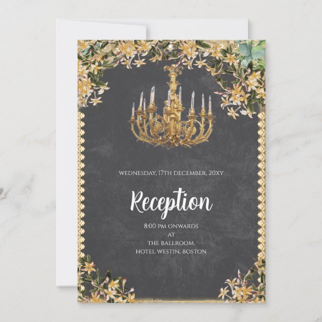 Indian wedding invitation Digital Hindu Wedding (Front)