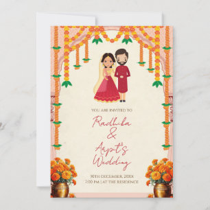 Indian Wedding invitation & Hindu wedding invite